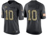 Denver Broncos #10 Emmanuel Sanders Stitched Black NFL Salute to Service Limited Jerseys