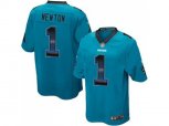 Carolina Panthers #1 Cam Newton Blue Alternate Stitched NFL Limited Strobe Jersey