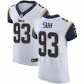 Los Angeles Rams #93 Ndamukong Suh White Vapor Untouchable Elite Player NFL Jersey
