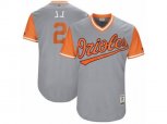 Baltimore Orioles #2 J.J. Hardy J.J. Authentic Gray 2017 Players Weekend MLB Jersey