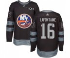 New York Islanders #16 Pat LaFontaine Premier Black 1917-2017 100th Anniversary NHL Jersey