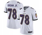 Baltimore Ravens #78 Orlando Brown Jr. White Vapor Untouchable Limited Player Football Jersey