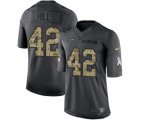 Seattle Seahawks #42 Delano Hill Limited Black 2016 Salute to Service Football Jersey