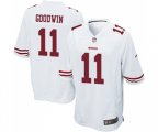 San Francisco 49ers #11 Marquise Goodwin Game White Football Jersey
