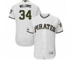 Pittsburgh Pirates Trevor Williams White Alternate Authentic Collection Flex Base Baseball Player Jersey