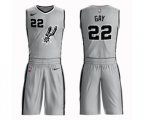 San Antonio Spurs #22 Rudy Gay Swingman Silver Basketball Suit Jersey Statement Edition