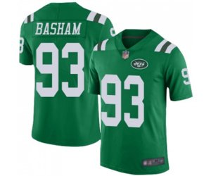 New York Jets #93 Tarell Basham Elite Green Rush Vapor Untouchable Football Jersey