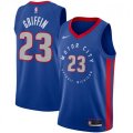 Detroit Pistons #23 Blake Griffin Nike Blue 2020-21 Swingman Player Jersey