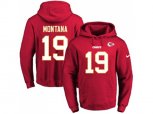 Kansas City Chiefs #19 Joe Montana Red Name & Number Pullover NFL Hoodie