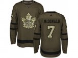 Toronto Maple Leafs #7 Lanny McDonald Green Salute to Service Stitched NHL Jersey