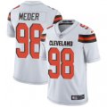 Cleveland Browns #98 Jamie Meder White Vapor Untouchable Limited Player NFL Jersey
