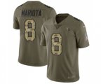 Tennessee Titans #8 Marcus Mariota Limited Olive Camo 2017 Salute to Service Football Jersey