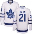 Toronto Maple Leafs #21 Bobby Baun Authentic White Away NHL Jersey