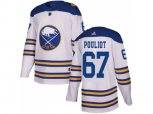 Adidas Buffalo Sabres #67 Benoit Pouliot White Authentic 2018 Winter Classic Stitched NHL Jersey