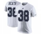 Dallas Cowboys #38 Jeff Heath White Rush Pride Name & Number T-Shirt