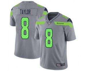Seattle Seahawks #8 Jamar Taylor Limited Silver Inverted Legend Football Jersey