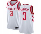 Houston Rockets #3 Steve Francis Authentic White Home Basketball Jersey - Association Edition