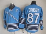 Pittsburgh Penguins #87 Sidney Crosby Throwback blue NHL jerseys