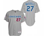 Chicago Cubs #27 Addison Russell Replica Grey 1990 Turn Back The Clock Baseball Jersey