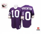 Minnesota Vikings #10 Fran Tarkenton Purple Team Color Authentic Throwback Football Jersey