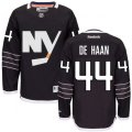 New York Islanders #44 Calvin de Haan Premier Black Third NHL Jersey