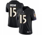 Baltimore Ravens #15 Marquise Brown Black Alternate Vapor Untouchable Limited Player Football Jersey