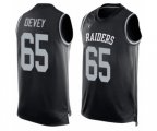 Oakland Raiders #65 Jordan Devey Limited Black Player Name & Number Tank Top Football Jersey
