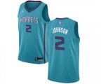 Charlotte Hornets #2 Larry Johnson Swingman Teal NBA Jersey - Icon Edition