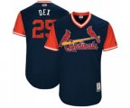 St. Louis Cardinals #25 Dexter Fowler Dex Authentic Navy Blue 2017 Players Weekend Baseball Jersey