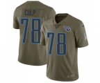 Tennessee Titans #78 Curley Culp Limited Olive 2017 Salute to Service Football Jersey