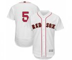 Boston Red Sox #5 Nomar Garciaparra White 2019 Gold Program Flex Base Authentic Collection Baseball Jersey