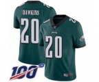 Philadelphia Eagles #20 Brian Dawkins Midnight Green Team Color Vapor Untouchable Limited Player 100th Season Football Jersey
