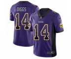 Minnesota Vikings #14 Stefon Diggs Limited Purple Rush Drift Fashion NFL Jersey