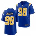 Los Angeles Chargers #98 Linval Joseph Nike Royal Gold 2nd Alternate Vapor Limited Jersey