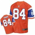 Denver Broncos #84 Shannon Sharpe Elite Orange Throwback NFL Jersey