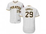 Pittsburgh Pirates #29 Francisco Cervelli White Flexbase Authentic Collection MLB Jersey