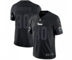 Los Angeles Rams #30 Todd Gurley Limited Black Rush Impact Football Jersey