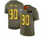 Dallas Cowboys #90 DeMarcus Lawrence Limited Olive Gold 2019 Salute to Service Football Jersey