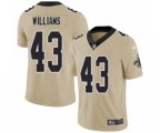 New Orleans Saints #43 Marcus Williams Limited Gold Inverted Legend Football Jersey