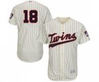 Minnesota Twins #18 Mitch Garver Cream Alternate Flex Base Authentic Collection Baseball Jersey