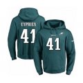 Philadelphia Eagles #41 Johnathan Cyprien Green Name & Number Pullover Hoodie