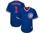 Chicago Cubs #1 Kosuke Fukudome Replica Royal Blue Cooperstown Cool Base MLB Jersey
