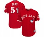 Toronto Blue Jays #51 Ken Giles Replica Scarlet Alternate Cool Base Baseball Jersey