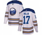 Adidas Buffalo Sabres #17 Jordan Nolan Authentic White 2018 Winter Classic NHL Jersey