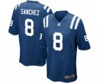 Indianapolis Colts #8 Rigoberto Sanchez Game Royal Blue Team Color Football Jersey