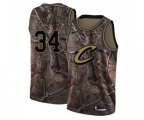 Cleveland Cavaliers #34 Tyrone Hill Swingman Camo Realtree Collection NBA Jersey