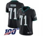 Philadelphia Eagles #71 Jason Peters Black Alternate Vapor Untouchable Limited Player 100th Season Football Jersey