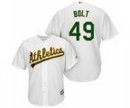 Oakland Athletics Skye Bolt Replica White Home Cool Base Baseball Player Jersey