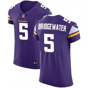 Minnesota Vikings #5 Teddy Bridgewater Purple Team Color Vapor Untouchable Elite Player NFL Jersey