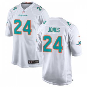Miami Dolphins #24 Byron Jones Nike White Vapor Limited Jersey